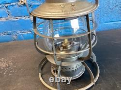 VINTAGE ARMSPEAR(S. Ry)SOUTHERN RAILWAY RAILROAD LANTERN WithEMB. SOUTHERN Ry GLOBE