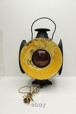 VINTAGE Antique DRESSEL Railroad Lantern 4Way Switch Signal Train Light USA MADE