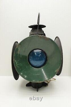 VINTAGE Antique DRESSEL Railroad Lantern 4Way Switch Signal Train Light USA MADE