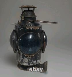 VINTAGE CPR Canadian National Railway Switch Lamp Hiram L. Piper Montreal