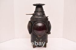 VINTAGE DRESSEL 4 WAY RAILROAD LANTERN Electric Signal Switch Lamp