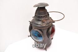 VINTAGE DRESSEL 4 WAY RAILROAD LANTERN Electric Signal Switch Lamp