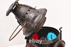 VINTAGE DRESSEL 4 WAY RAILROAD LANTERN Electric Signal Switch Lamp
