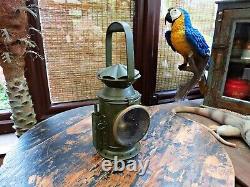VINTAGE EASTLAKE RAILWAY LAMP. Un-issued, Ex MOD with Crows Foot Mark. Very Rare