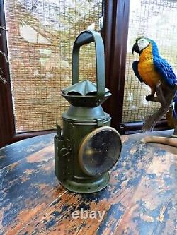 VINTAGE EASTLAKE RAILWAY LAMP. Un-issued, Ex MOD with Crows Foot Mark. Very Rare