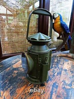 VINTAGE EASTLAKE RAILWAY LAMP. Un-issued, Ex MOD with Crows Foot Mark. Very Rare