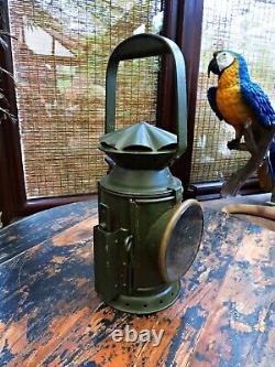 VINTAGE EASTLAKE RAILWAY LAMP. Un-issued, Ex MOD with Crows Foot Mark. Very Rare