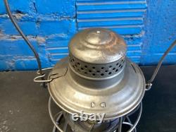VINTAGE HANDLAN FRISCO RAILROAD LANTERN WithEMBOSSED FRISCO CORNING GLOBE