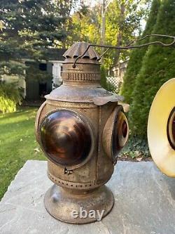 VINTAGE LOT (4) Railroad Lanterns From NY, NEW HAVEN & HARTFORD RAILROAD LINE