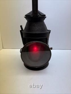 VTG Antique A. S & Co. Railroad Signal Lantern Handheld Kerosene lamp Red & Green