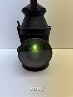 VTG Antique A. S & Co. Railroad Signal Lantern Handheld Kerosene lamp Red & Green