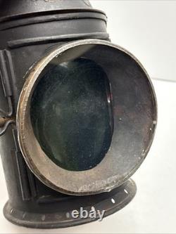 VTG Antique A. S & Co. Railroad Signal Lantern Handheld Kerosene lamp Red & Green