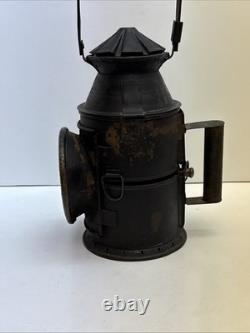 VTG Antique A. S & Co. Railroad Signal Lantern Handheld Kerosene lamp Red & Green
