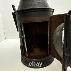 VTG Antique A. S & Co. Railroad Signal Lantern Handheld Kerosene lamp Red & Green