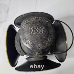 VTG Antique DRESSEL Railroad Lantern 4Way Switch Signal Train Light USA