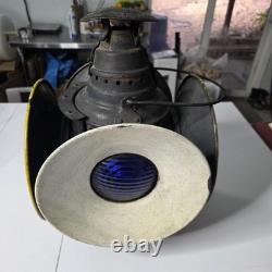 VTG Antique DRESSEL Railroad Lantern 4Way Switch Signal Train Light USA