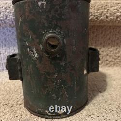 VTG Antique Dressed Railroad Carriage Lantern Lamp Single Lens Working