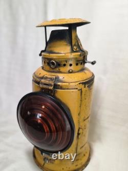 VTG PRR ADLAKE Caboose Lantern Chicago Railroad Collectible Train Oil Lamp