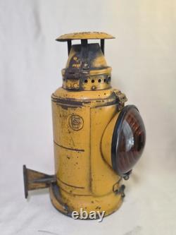 VTG PRR ADLAKE Caboose Lantern Chicago Railroad Collectible Train Oil Lamp