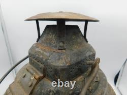 VTG The Non Sweating ADLAKE 4 WAY BLUE & RED Lenses RAILROAD Lantern Chicago -TF