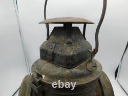 VTG The Non Sweating ADLAKE 4 WAY BLUE & RED Lenses RAILROAD Lantern Chicago -TF