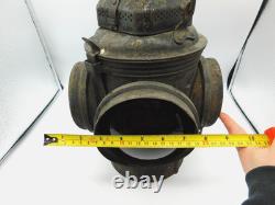 VTG The Non Sweating ADLAKE 4 WAY BLUE & RED Lenses RAILROAD Lantern Chicago -TF