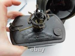 VTG The Non Sweating ADLAKE 4 WAY BLUE & RED Lenses RAILROAD Lantern Chicago -TF