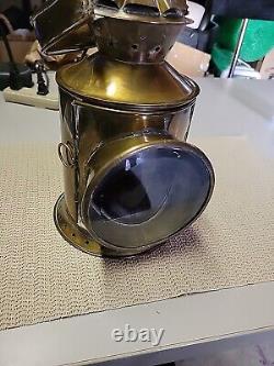 Vantage Solid Brass Railway signal lamp