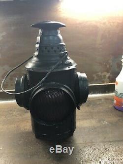 Very Rare Vintage Dressel New York Central Railroad 4 Way Switch Lantern Light