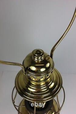 Vintage 1900's C T HAM Polished Brass Railroad Presentation Engineers Lantern