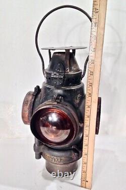 Vintage 1907 Patent Adams Westlake AT&SF Santa Fe Railroad Railway Signal Lamp