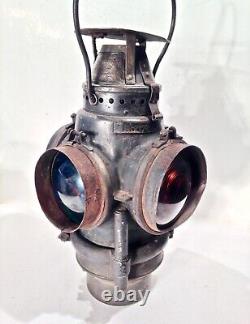 Vintage 1907 Patent Adams Westlake AT&SF Santa Fe Railroad Railway Signal Lamp