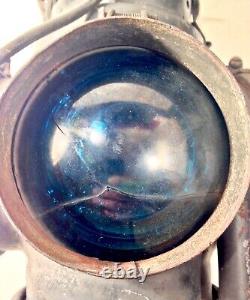 Vintage 1907 Patent Adams Westlake AT&SF Santa Fe Railroad Railway Signal Lamp