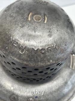 Vintage 1925 Armspear Manf'g Railroad Lantern L&N Original Red Etched Globe