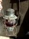 Vintage 1925 Railroad Oil Lamp (Red)