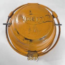Vintage 1950s DIETZ Night Watch Railroad Lamp Lantern with Fresnel Red Glass Globe