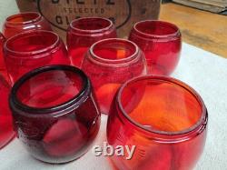 Vintage 1968 Dietz Railroad Globes Lot Of 9 Original Box #10 E And Others