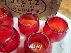 Vintage 1968 Dietz Railroad Globes Lot Of 9 Original Box #10 E And Others