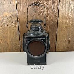 Vintage 4 Signal Railroad Signal Lantern Dressel Arlington NJ USA RR Light