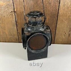 Vintage 4 Signal Railroad Signal Lantern Dressel Arlington NJ USA RR Light