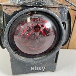 Vintage 4 Signal Railroad Signal Lantern Dressel Arlington NJ USA RR Light