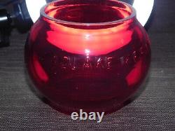 Vintage 9 Nycs New York Central Train Railroad Subway Adlake Red Globe Lantern