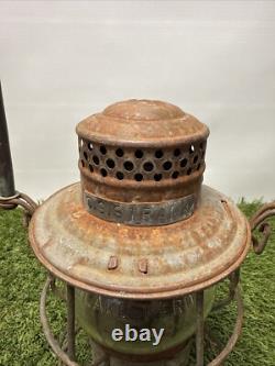 Vintage ADLAKE KERO C&O Railroad Lantern Lamp 340 3-40 Chesapeake & Ohio 1921