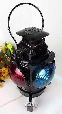 Vintage ADLAKE Non Sweating Lamp Chicago Railroad Caboose Lantern Switchlamp