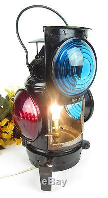 Vintage ADLAKE Non Sweating Lamp Chicago Railroad Caboose Lantern Switchlamp
