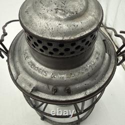 Vintage Adams & Westlake Lehigh Valley Railroad Weighted Base Lantern Frame Only
