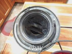 Vintage Adams Westlake Railroad Lamp With C&nwry Red Etched Shade& Matching Body