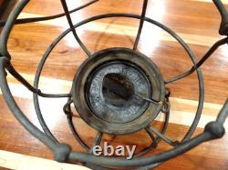 Vintage Adams Westlake Railroad Lamp With C&nwry Red Etched Shade& Matching Body