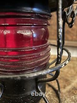 Vintage Adams & Westlake Railroad Lantern-Southern R. Y. Red Globe