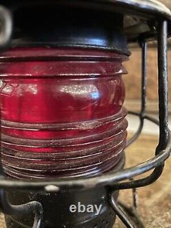 Vintage Adams & Westlake Railroad Lantern-Southern R. Y. Red Globe